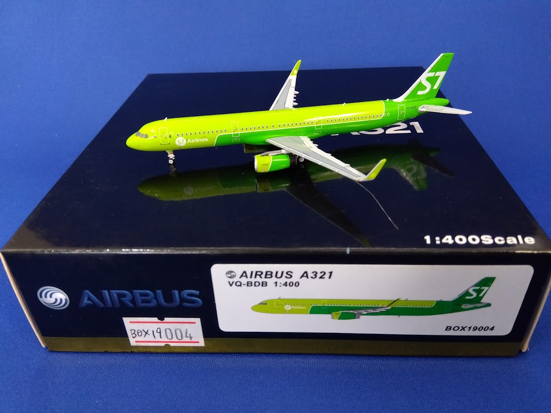 BOX19004 PandaModel S7 Airlines / S7航空 A321-200 VQ-BDB 1:400 メーカー完売 Panda Models 1:400 S7 Airlines / Ｓ７航空 A321 亜鉛ダイキャスト製