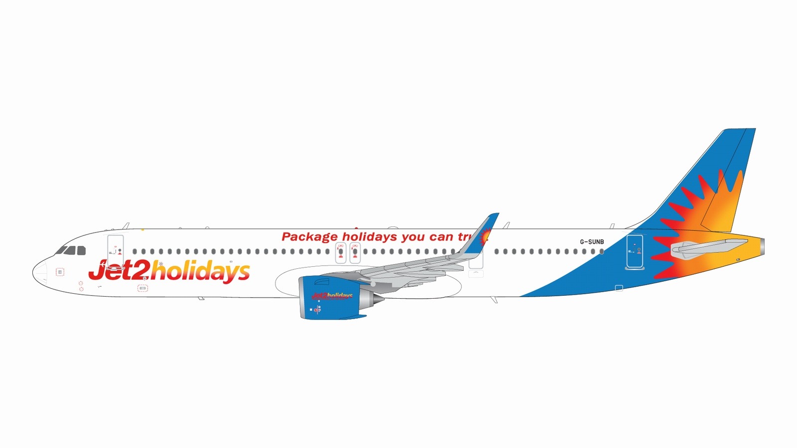 G2EXS1265 GEMINI 200 Jet2holidays / ジェットツー・ホリデーズ A321neo G-SUNB  1:200 完売しました GEMINI JETS 1:200 Jet2holidays / ジェットツー・ホリデーズ A321neo 亜鉛ダイキャスト製