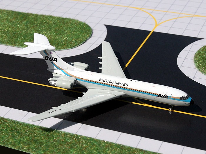 GJ70693 GEMINI JETS BUA / BRITISH UNITED AIRWAYS VC-10 G-AVFF 1:400 完売しました。 GEMINI JETS 1:400 BUA / BRITISH UNITED AIRWAYS VC10 亜鉛ダイキャスト製