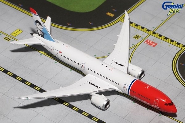 GJ701563 GEMINI JETS NORWEGIAN / ノルウェージャン・エアシャトル B787-9 GRETA GARBO EI-LNI 1:400 完売しました。 GEMINI JETS 1:400 NORWEGIAN / ノルウェージャン・エアシャトル 787-9 亜鉛ダイキャスト製