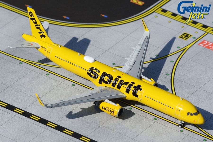 GJNKS1526 GEMINI JETS Spirit / スピリット航空 A321-200 N672NK 1:400 メーカー完売 GEMINI JETS 1:400 Spirit / スピリット航空/スピリッツ航空 A321 亜鉛ダイキャスト製