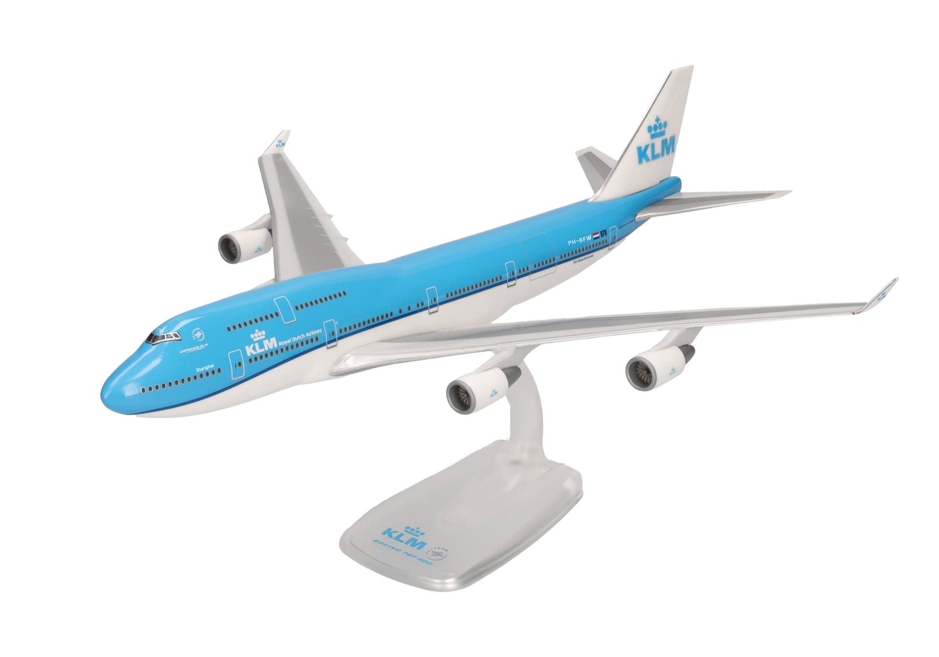 611442-001 Herpa SNAPFIT KLM / KLMオランダ航空 B747-400M PH-BFW City of Shanghai 1:250 予約