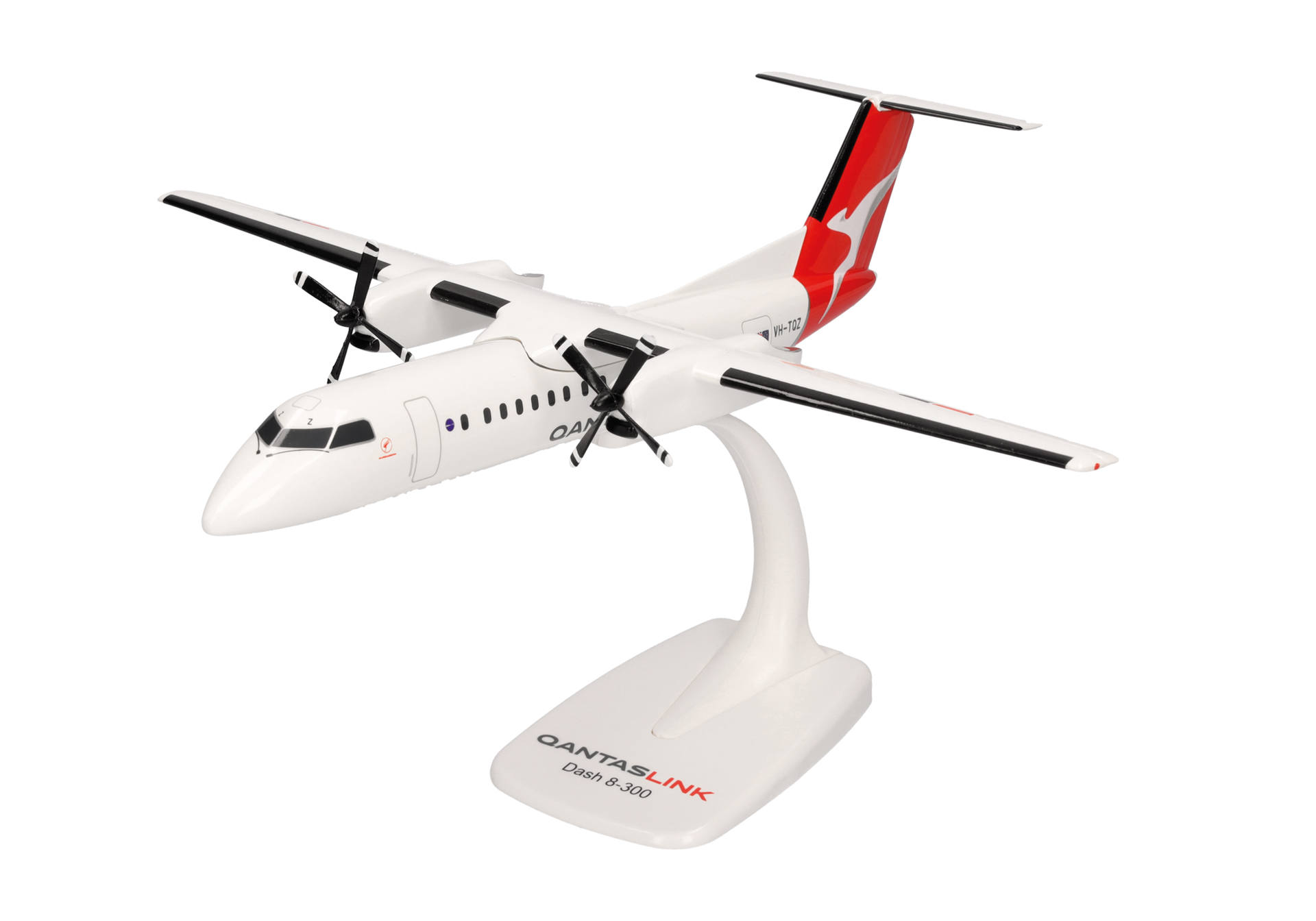 614221 Herpa SNAPFIT QantasLink / カンタスリンク DHC-8-300 VH-TQZ Bundaberg 1:100 予約 Herpa SNAPFIT 1:100 QantasLink / カンタスリンク DHC-8-300 プラスチック製