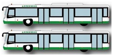 AA4006 Fantasywings EVA Air 空港アクセサリー エアポートバス 4個セット 1:400 完売しました。 Fantasywings 1:400   プラスチック製