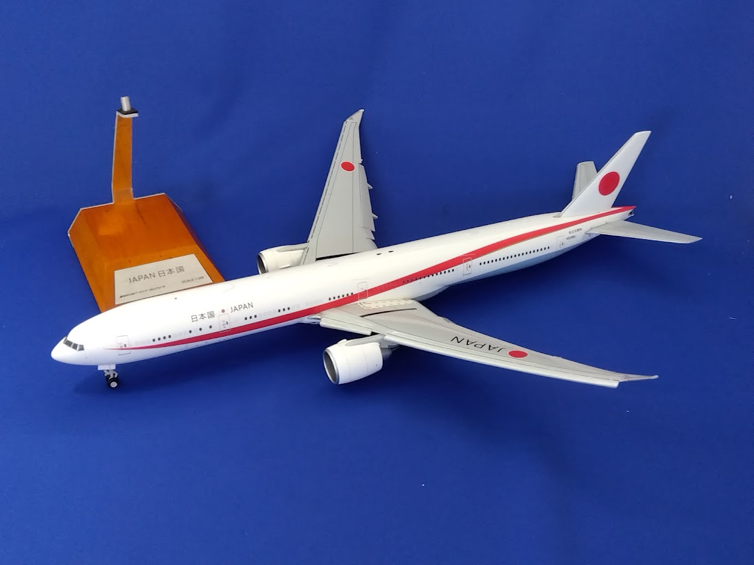LH2072A JCWING JASDF / 日本国政府専用機 B777-300ER N509BJ FlapDown 1:200 完売しました。 JC WING 1:200 JASDF / Japanese Government aircraft / 日本国政府専用機 777-300 亜鉛ダイキャスト製
