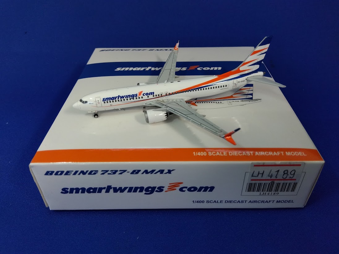 LH4189 JCWING SmartWings / スマートウィングズ B737 MAX8 OK-SWB 1:400 メーカー完売 JC WING 1:400 SmartWings / スマートウィングズ 737 MAX8 亜鉛ダイキャスト製