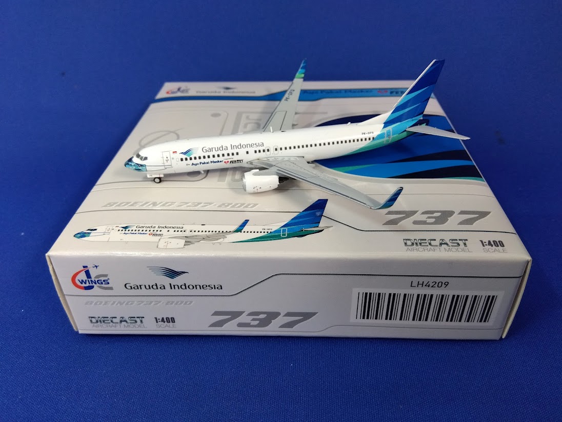 LH4209 JCWING Garuda Indonesia / ガルーダインドネシア航空/ガルーダ航空 B737-800 PK-GFQ 1:400 メーカー完売 JC WING 1:400 Garuda Indonesia / ガルーダインドネシア航空/ガルーダ航空 737-800 亜鉛ダイキャスト製