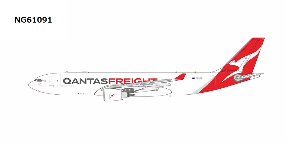 NG61091 NG MODELS Qantas Freight / カンタス・フライト A330-200P2F VH-EBE 1:400 お取り寄せ NG MODELS 1:400 Qantas Freight / カンタス・フライト A330-200F 亜鉛ダイキャスト製