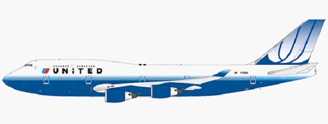XX2267A JCWING United Airlines / ユナイテッド航空 B747-400 N128UA FlapDown 1:200  完売しました。 JC WING 1:200 United Airlines / ユナイテッド航空 747-400 亜鉛ダイキャスト製