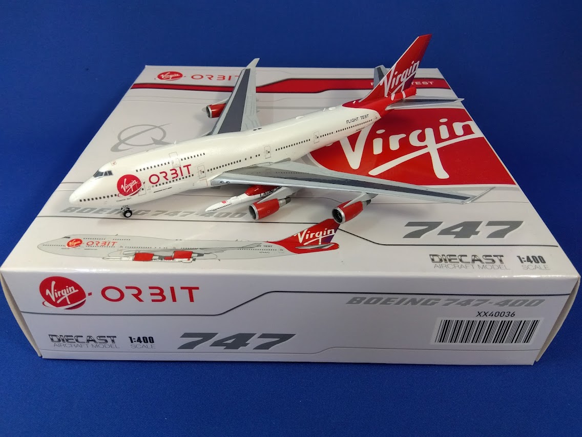 XX40036 JCWING Virgin ORBIT / ヴァージン・オービット B747-400 N744VG Rocket付 1:400 メーカー完売 JC WING 1:400 Virgin ORBIT / ヴァージン・オービット 747-400 亜鉛ダイキャスト製
