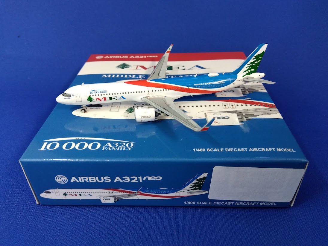 XX4477 JC WING Middle East Airlines (MEA) / ミドル・イースト航空 10000TH A320 FAMILY A321NEO T7-ME3 1:400 メーカー完売 JC WING 1:400 MEA (Middle East Airlines) / ミドル・イースト航空 A321neo 亜鉛ダイキャスト製
