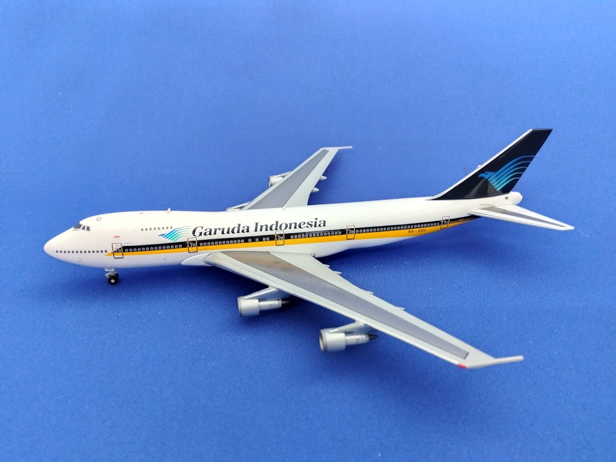 DK4001GIA JCWING Garuda Indonesia / ガルーダインドネシア航空/ガルーダ航空 B747-200 9V-SQL 1:400 完売しました。 JC WING 1:400 Garuda Indonesia / ガルーダインドネシア航空/ガルーダ航空 747-400 亜鉛ダイキャスト製