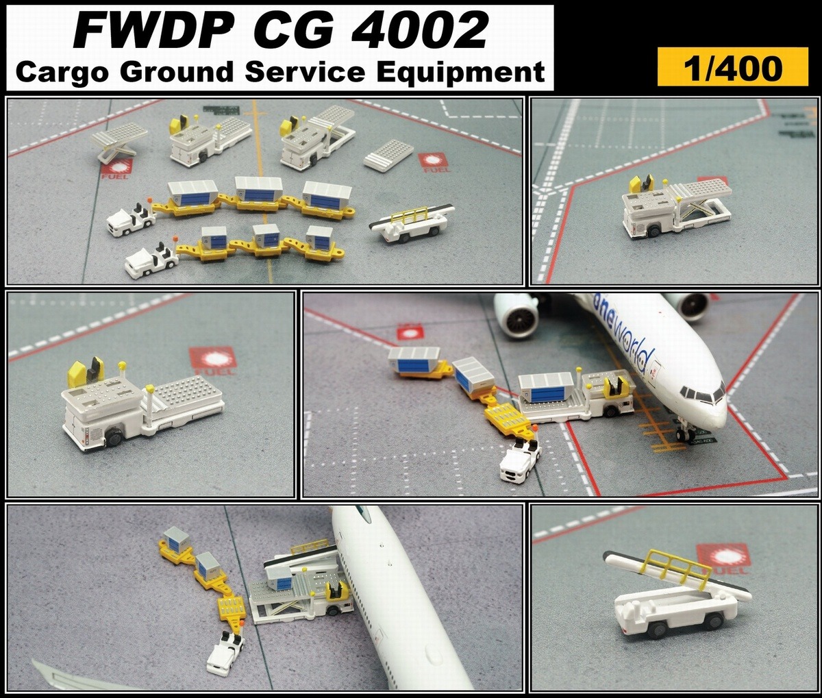 FWDPCG4002 Fantasywings 空港アクセサリー Cargo GSEセット 1:400 完売しました。