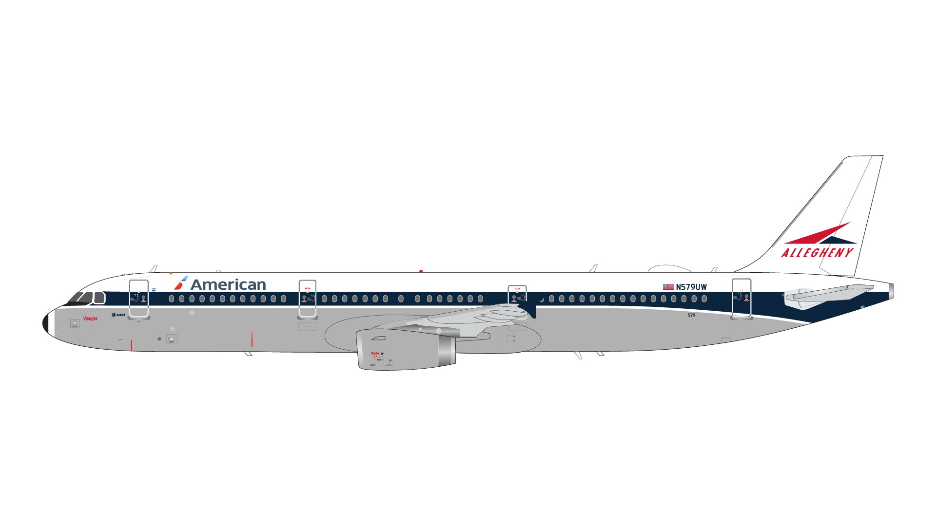 G2AAL1297 GEMINI 200 American Airlines / アメリカン航空 A321-200 N579UW 