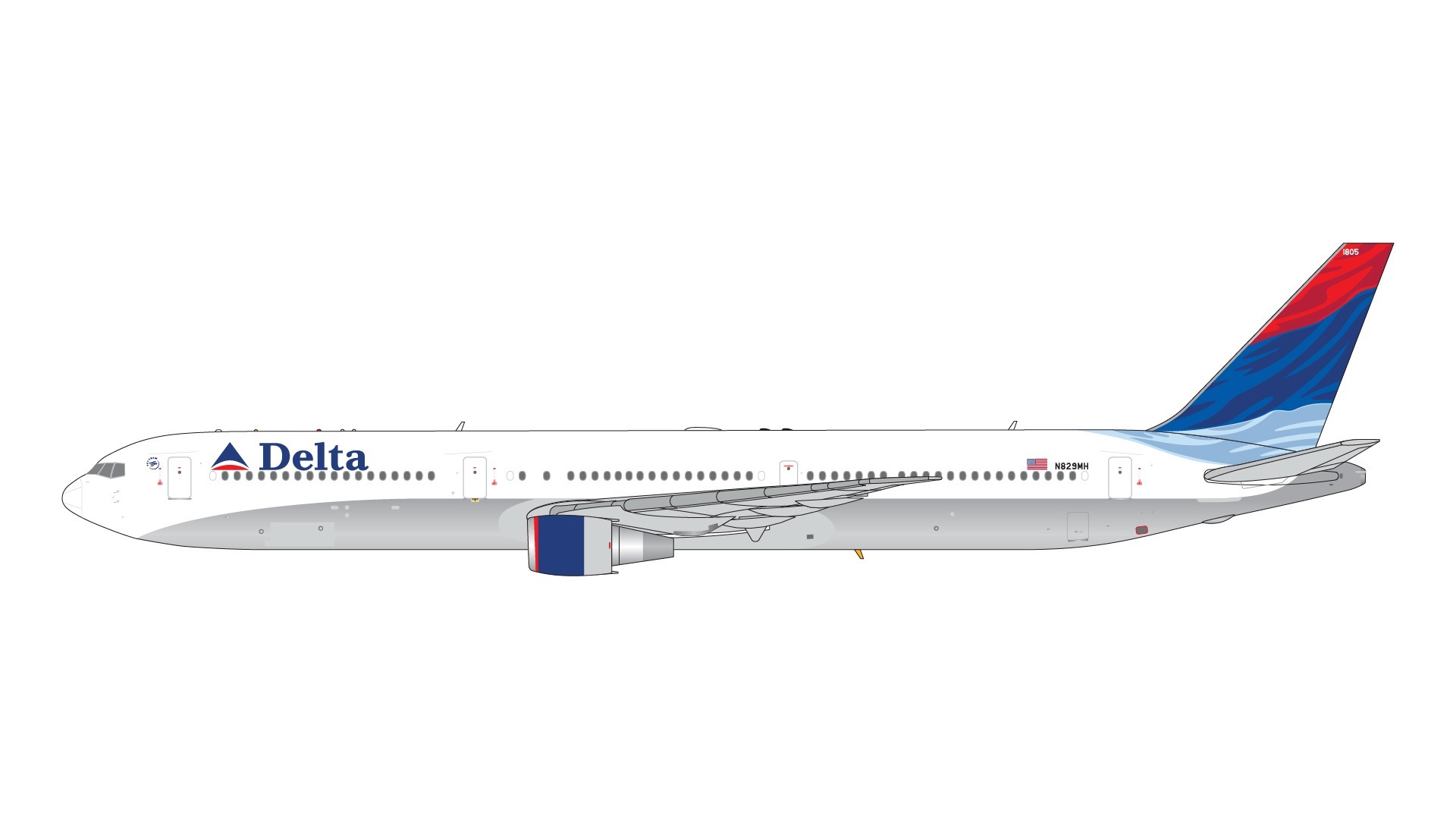 GJDAL2158 GEMINI JETS Delta Air Lines / デルタ航空 Colors in Motion/wavy livery B767-400ER N829MH 1:400