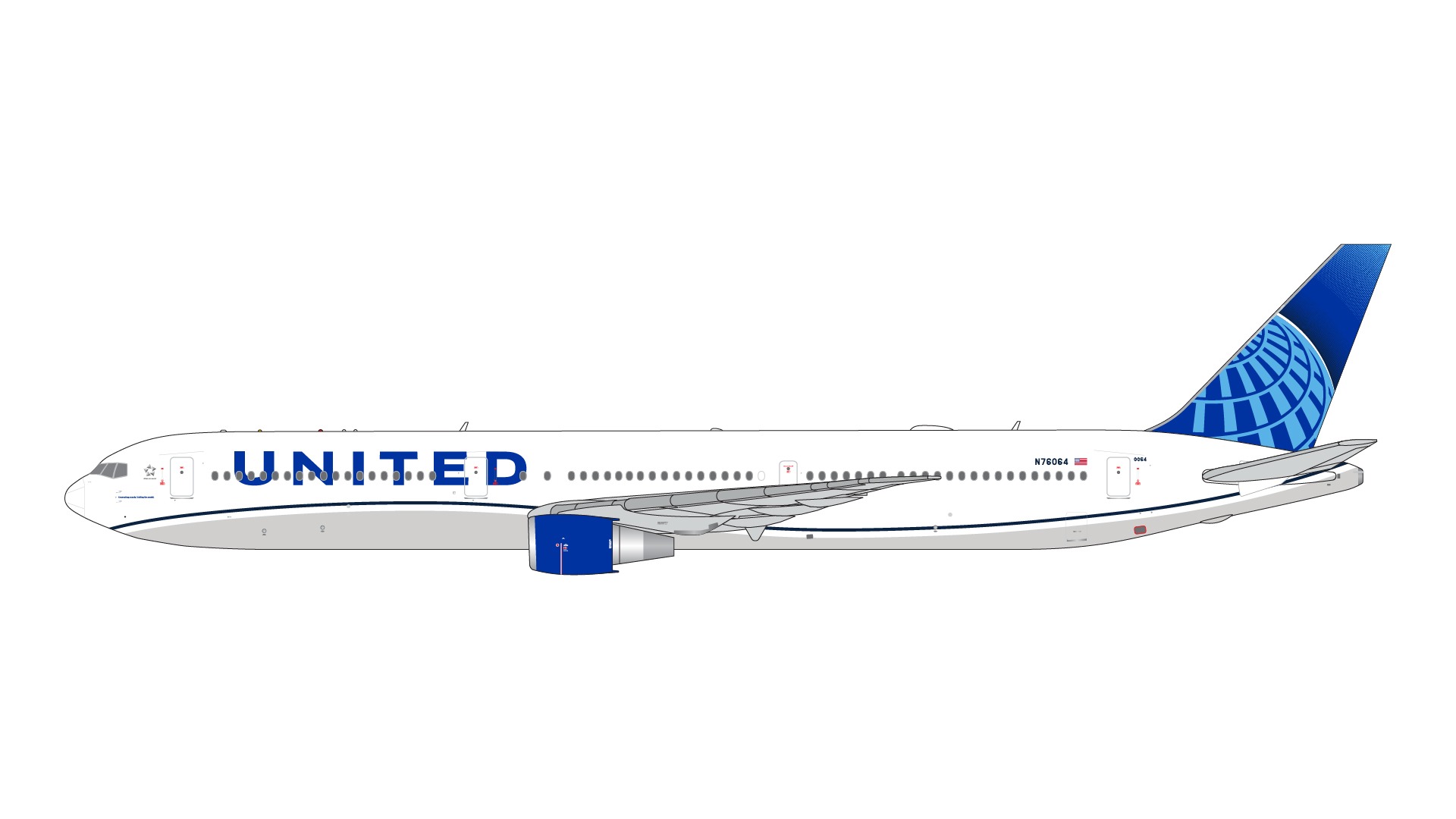 GJUAL2152 GEMINI JETS United Airlines / ユナイテッド航空 current livery B767-400ER N76064 1:400 完売しました。 GEMINI JETS 1:400 United Airlines / ユナイテッド航空 767-400 亜鉛ダイキャスト製