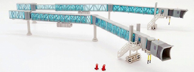 LH2282 JCWING 空港アクセサリー 搭乗ゲート/Boarding bridge B737用 Blue 1:200 完売しました。 JC WING 1:200   プラスチック製