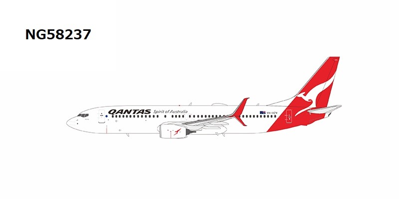 NG58237 NG MODELS Qantas Airways  / カンタス航空 2nd Qantas Boeing 737 to wear the split scimitar winglets B737-800w VH-VZV 1:400 お取り寄せ NG MODELS 1:400 Qantas Airways / カンタス航空 737-800 亜鉛ダイキャスト製