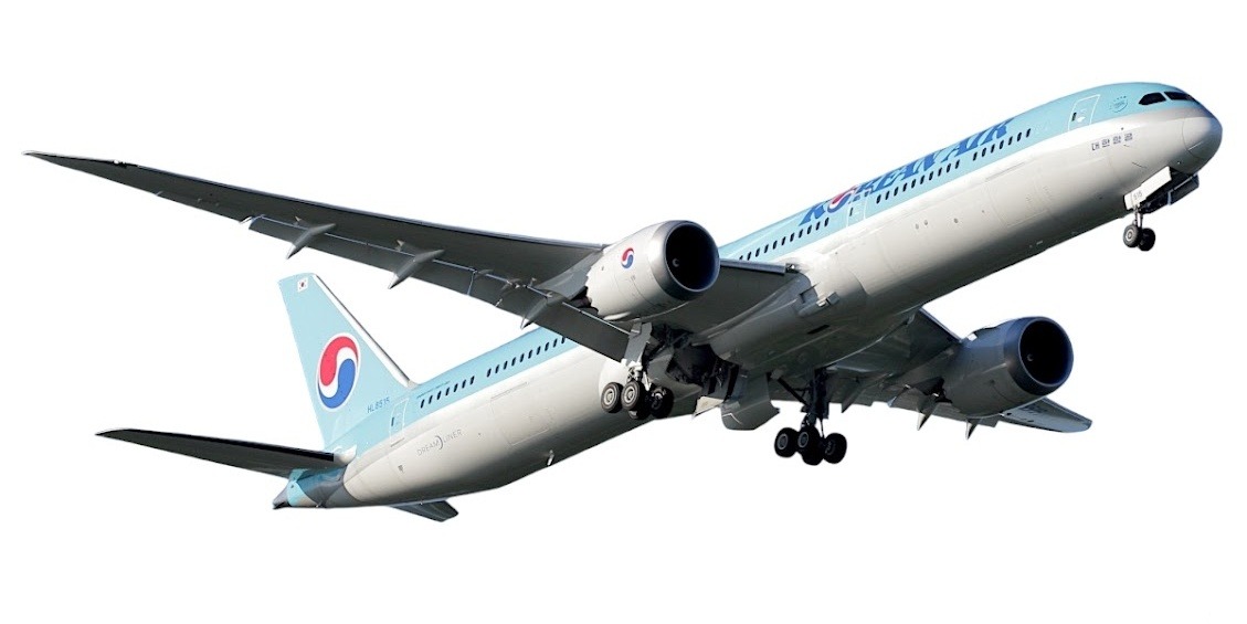 SA2069 JC WING Korean Air / 大韓航空 B787-10 HL8515 スタンド付 1:200 完売しました。