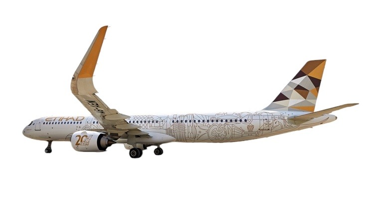11924 Phoenix Etihad Airways / エティハド航空 20th anniversary A321neo A6-AEN 1:400 お取り寄せ Phoenix 1:400 ETIHAD AIRWAYS / エティハド航空 A321neo 亜鉛ダイキャスト製