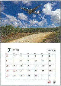 2025JAL5 JAL 2025年度版 カレンダー フリート 普通版 30×42cm 12枚 完売しました。   JAL Japan Airlines  / 日本航空  