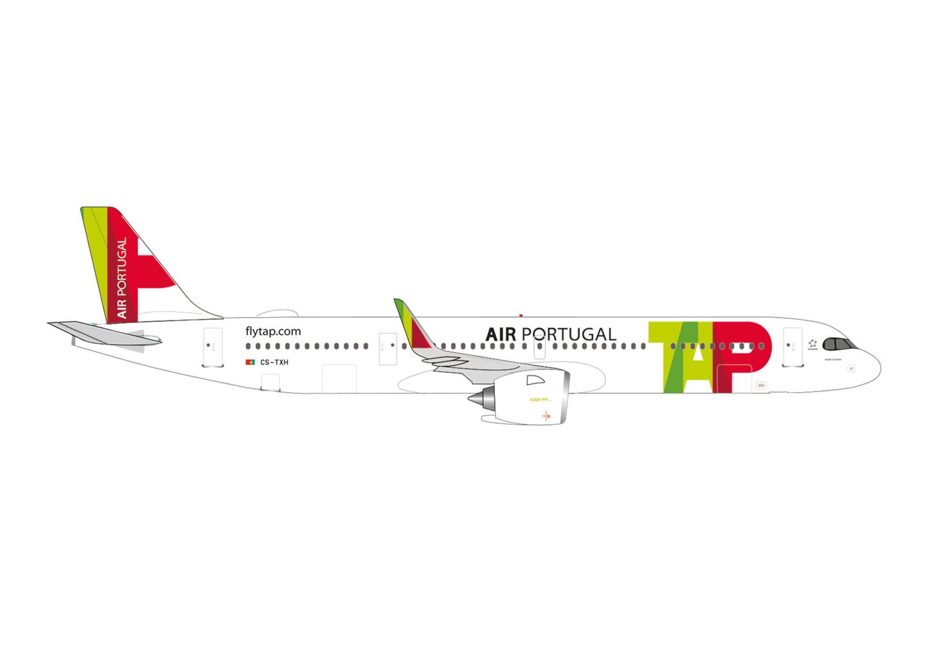 537902 Herpa TAP Air Portugal / TAPポルトガル航空 A321neo CS-TXH Pedro Teixeira 1:500