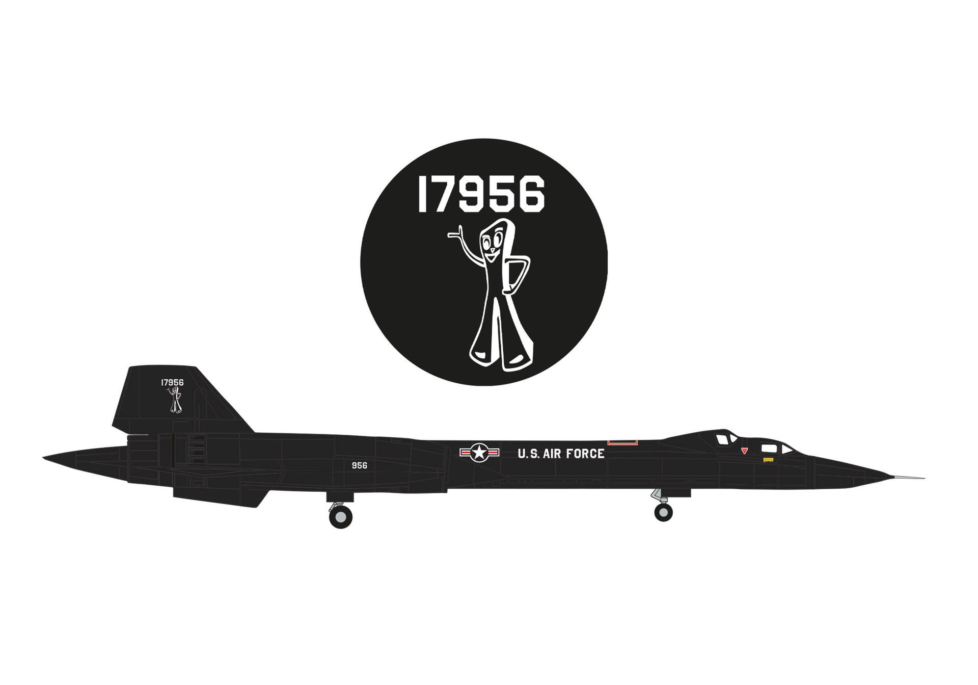 573290 Herpa U.S. Air Force / アメリカ空軍 SR-71B 61-7956 第9戦略偵察航空団 ビール空軍基地 ガンビー 1:200 完売しました。