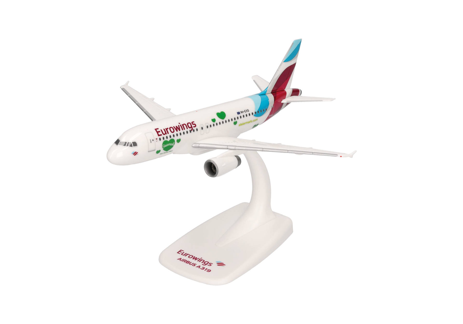 614375 Herpa SNAPFIT Eurowings / ユーロウイングス A319 9H-EXQ Steiermark 1:200 予約
