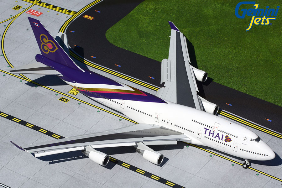 G2THA866F GEMINI 200 Thai /タイ国際航空 B747-400 HS-TGP F/D 1:200 完売しました。 GEMINI JETS 1:200 Thai /タイ国際航空 747-400 亜鉛ダイキャスト製