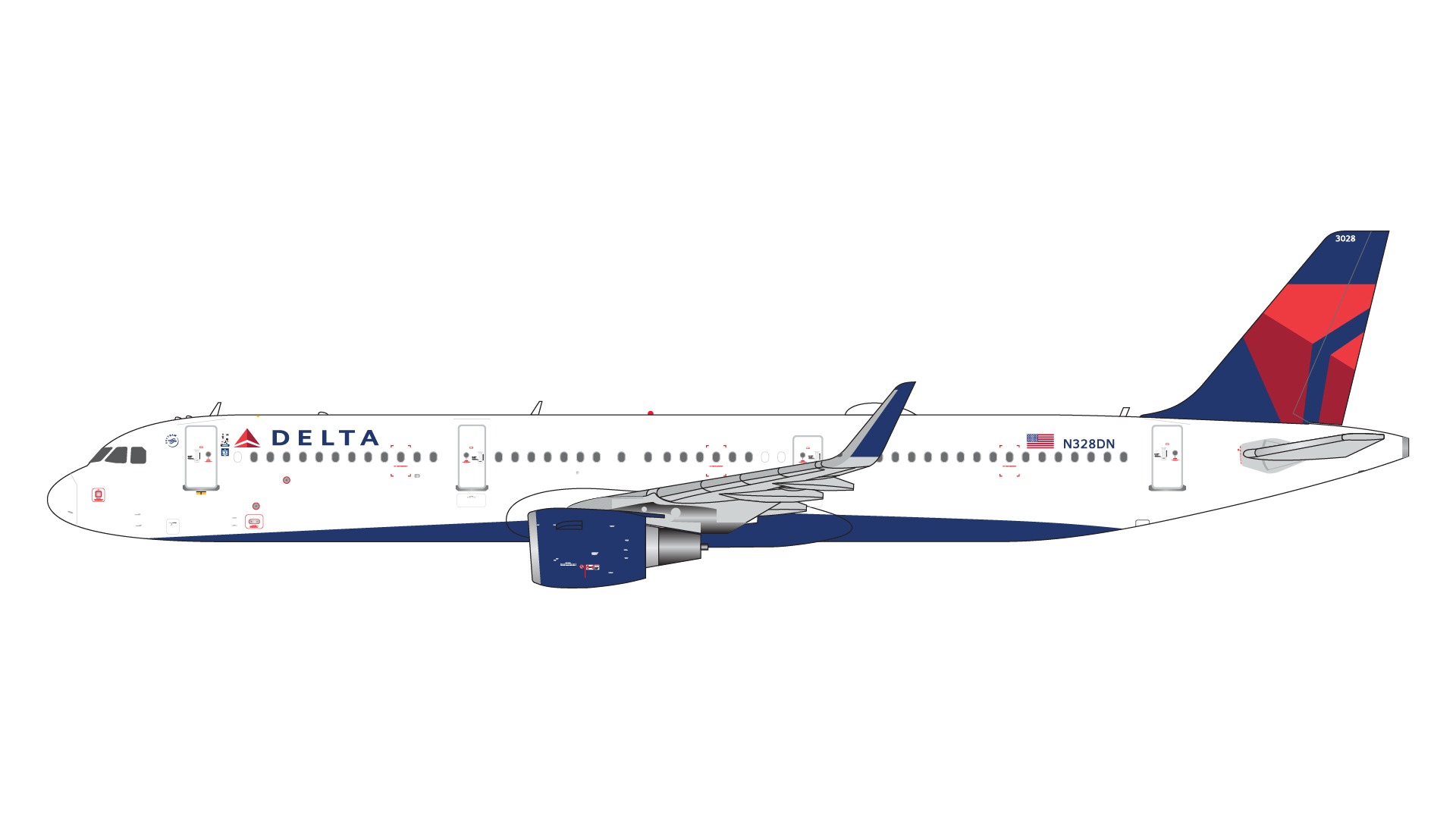 GJDAL2095 GEMINI JETS Delta Air Lines / デルタ航空 A321-200 N328DN 1:400 メーカー完売 GEMINI JETS 1:400 Delta Air Lines / デルタ航空 A321 亜鉛ダイキャスト製