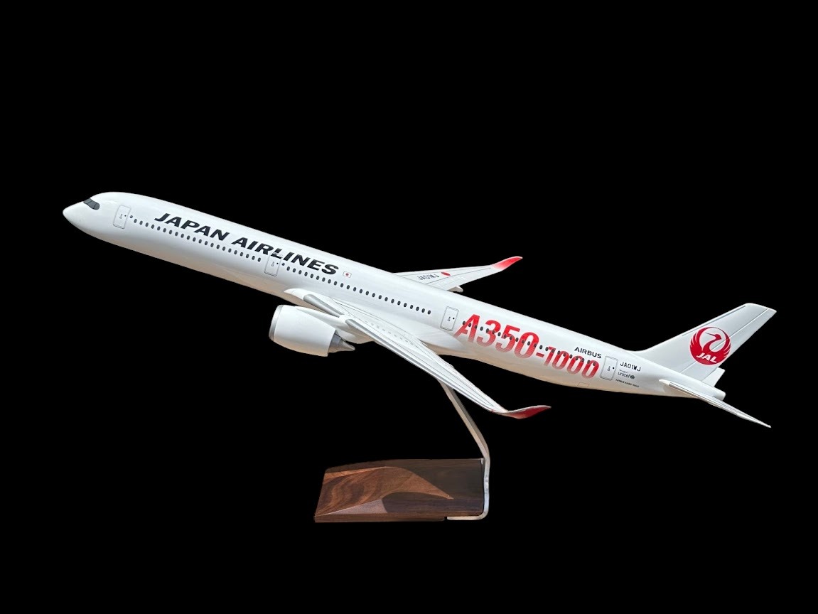 BJE3057 JALUX企画品 PACMIN JAL / 日本航空 A350-1000 JA01WJ Gradient Logo 1:100 組立品 木製スタンド付き お取り寄せ PACMIN 1:100 JAL Japan Airlines  / 日本航空 A350-1000 プラスチック製