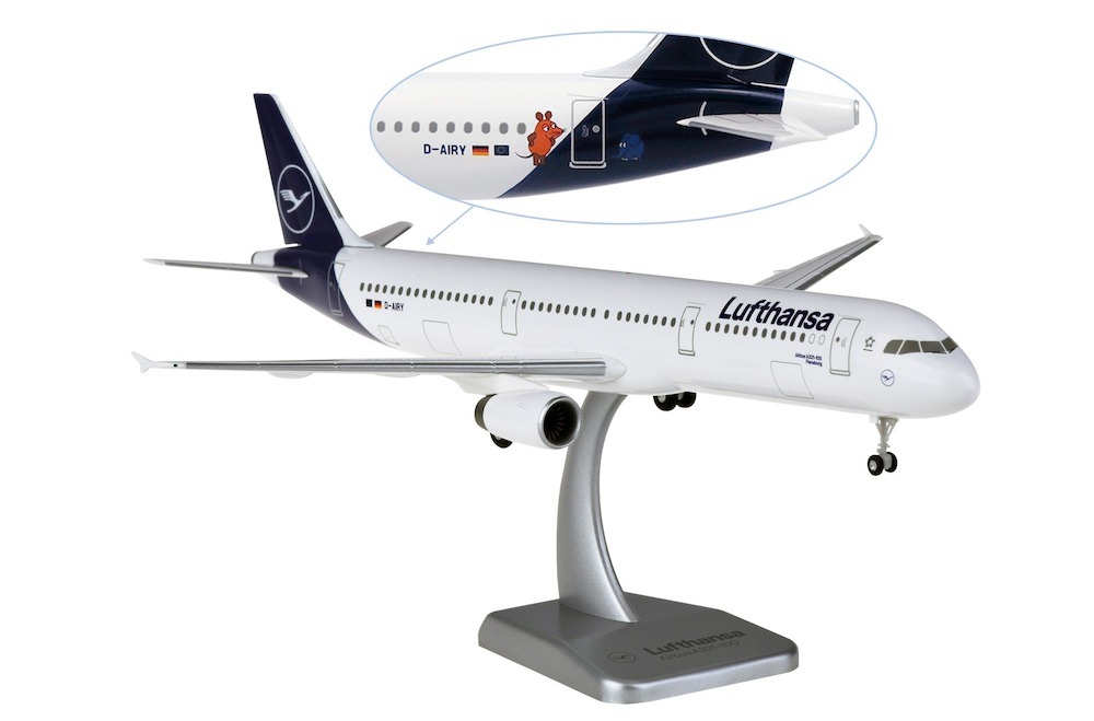 DLH016 Hogan ホーガン / LIMOX Lufthansa / ルフトハンザドイツ航空 Lufthansa A321-100 D-AIRY Mouse Elephant ランディングギア・スタンド付 1:200 お取り寄せ Hogan LIMOX 1:200 Lufthansa / ルフトハンザドイツ航空 A321 プラスチック製