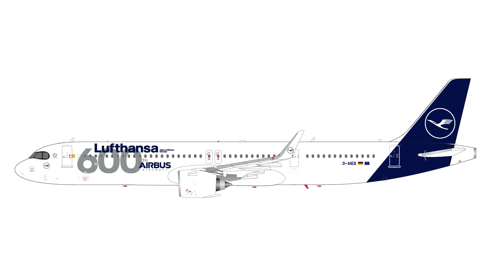 G2DLH1272 GEMINI 200 Lufthansa / ルフトハンザドイツ航空 A321neo D-AIEQ 