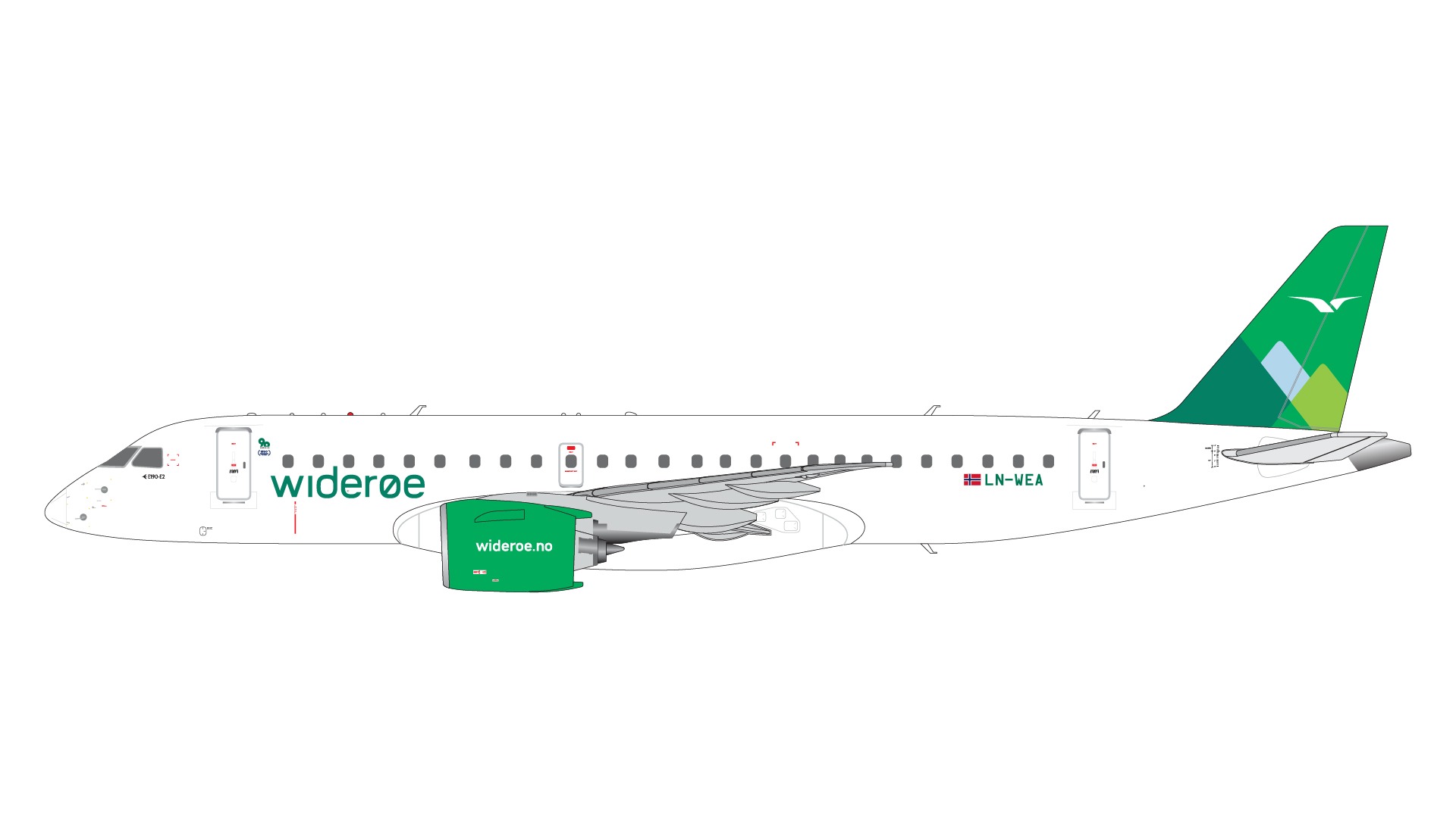 G2WIF1232 GEMINI 200 Wideroe/Widerøe / ヴィデロー航空 E190-E2 LN-WEA  1:200 お取り寄せ GEMINI JETS 1:200 Wideroe/Widerøe / ヴィデロー航空 E190-E2 亜鉛ダイキャスト製