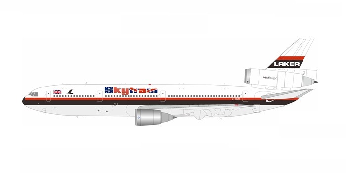 103GK0824R IN Flight200 Laker Airways / レイカー航空 Skytrain DC-10-30 G-BGXI スタンド付き 1:200 メーカー完売 IN Flight200 1:200 Laker Airways / レイカー航空 DC-10 亜鉛ダイキャスト製