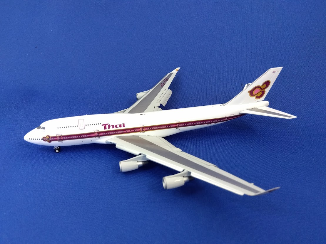 LH4173A JCWING Thai Airways / タイ国際航空 OLD B747-400 HS-TGY F/D 1:400 メーカー完売 JC WING 1:400 Thai /タイ国際航空 747-400 亜鉛ダイキャスト製