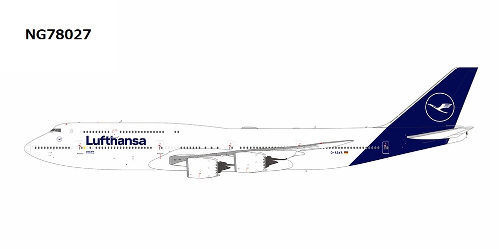 NG78027 NG MODELS Lufthansa / ルフトハンザドイツ航空 n/c B747-8 D-ABYA Brandenburg 1:400 完売しました。