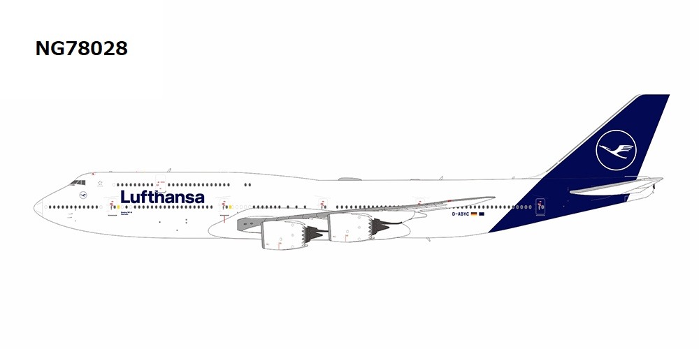 NG78028 NG MODELS Lufthansa / ルフトハンザドイツ航空 n/c B747-8 D-ABYC 1:400 お取り寄せ