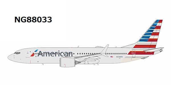 NG88033 NG MODELS American Airlines / アメリカン航空 B737 MAX8 N338RS 1:400 完売しました。 NG MODELS 1:400 American Airlines / アメリカン航空 737 MAX8 亜鉛ダイキャスト製