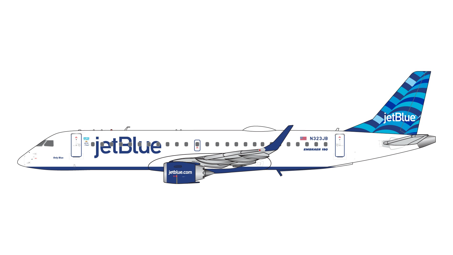 GJJBU2287 GEMINI JETS JetBlue Airways / ジェットブルー航空 Embraer E190AR N323JB 1:400 メーカー完売