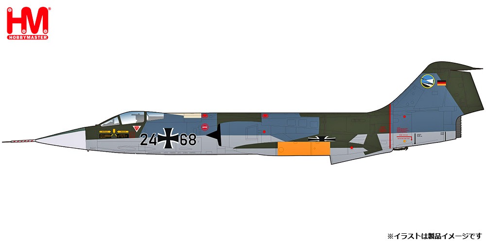 HA1078 HOBBY MASTER West German Air Force / 西ドイツ空軍 F-104G スターファイター 第74戦闘航空団 メルダース 1970 1:72 お取り寄せ Hobby Master 1:72 West German Air Force / 西ドイツ空軍 F-104 スターファイター 亜鉛ダイキャスト製