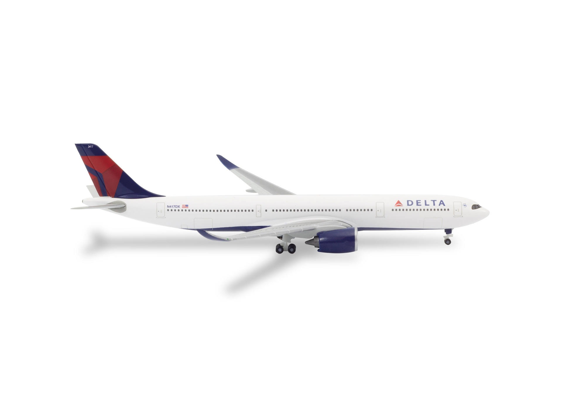 533515-001 Herpa Delta Air Lines / デルタ航空 A330-900neo N417DX 1:500 メーカー完売