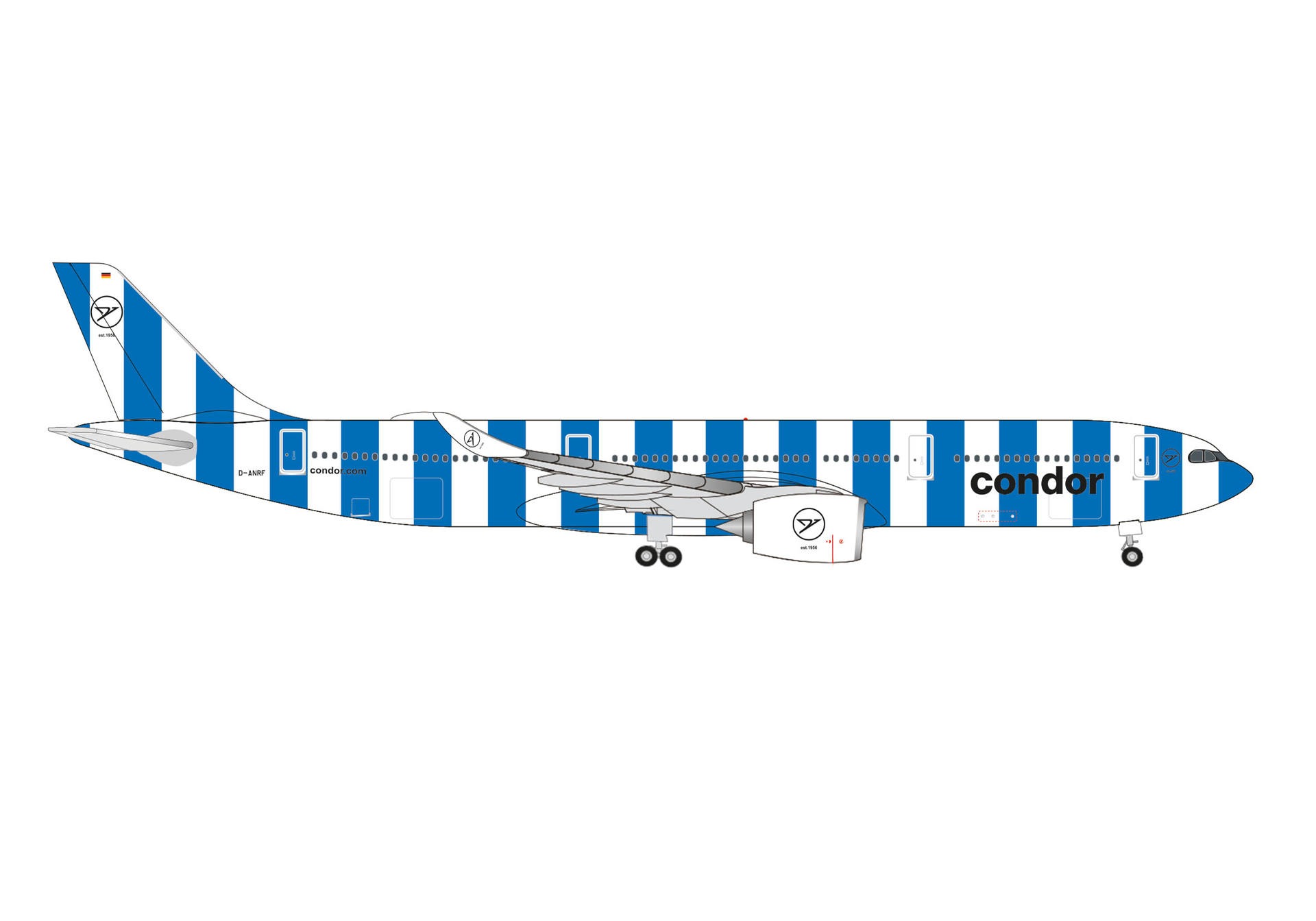 538022 Herpa Condor / コンドル航空 A330-900neo D-ANRF Sea 1:500 メーカー完売