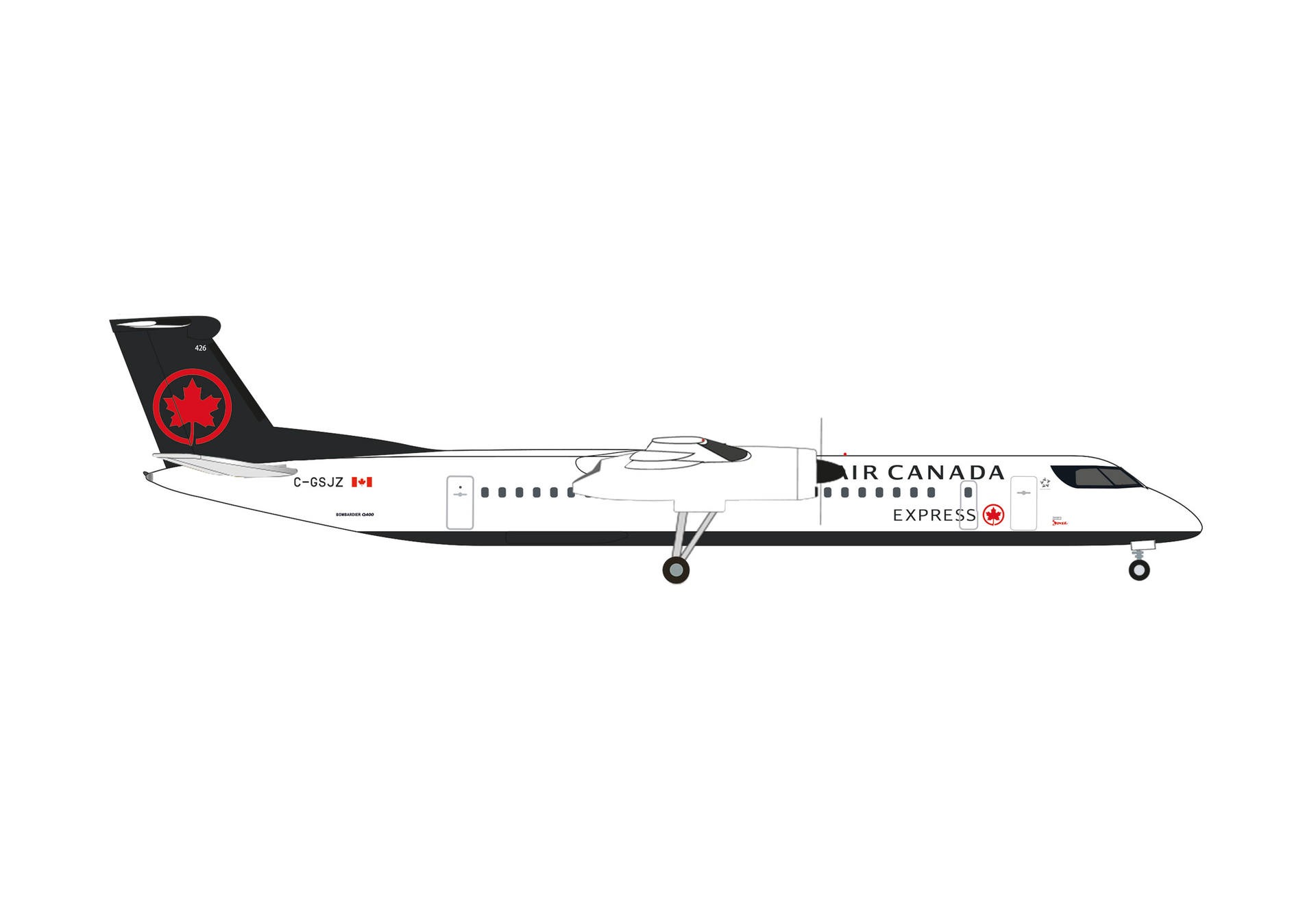 538091 Herpa Air Canada / エア・カナダ Dash 8 Q400 C-GSJZ 1:500