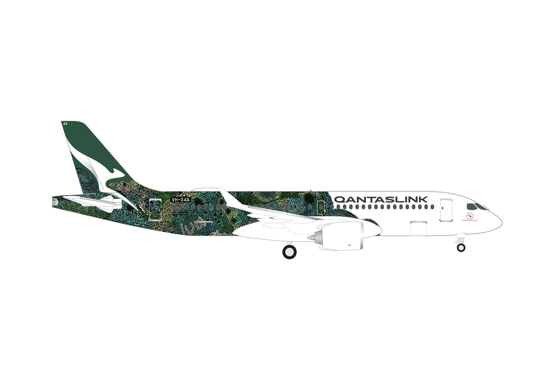 538114 Herpa QantasLink / カンタスリンク A220-300 VH-X4A Minyma Kutjara Tjukurpa 1:500 Herpa 1:500 QantasLink / カンタスリンク A220-300 亜鉛ダイキャスト製