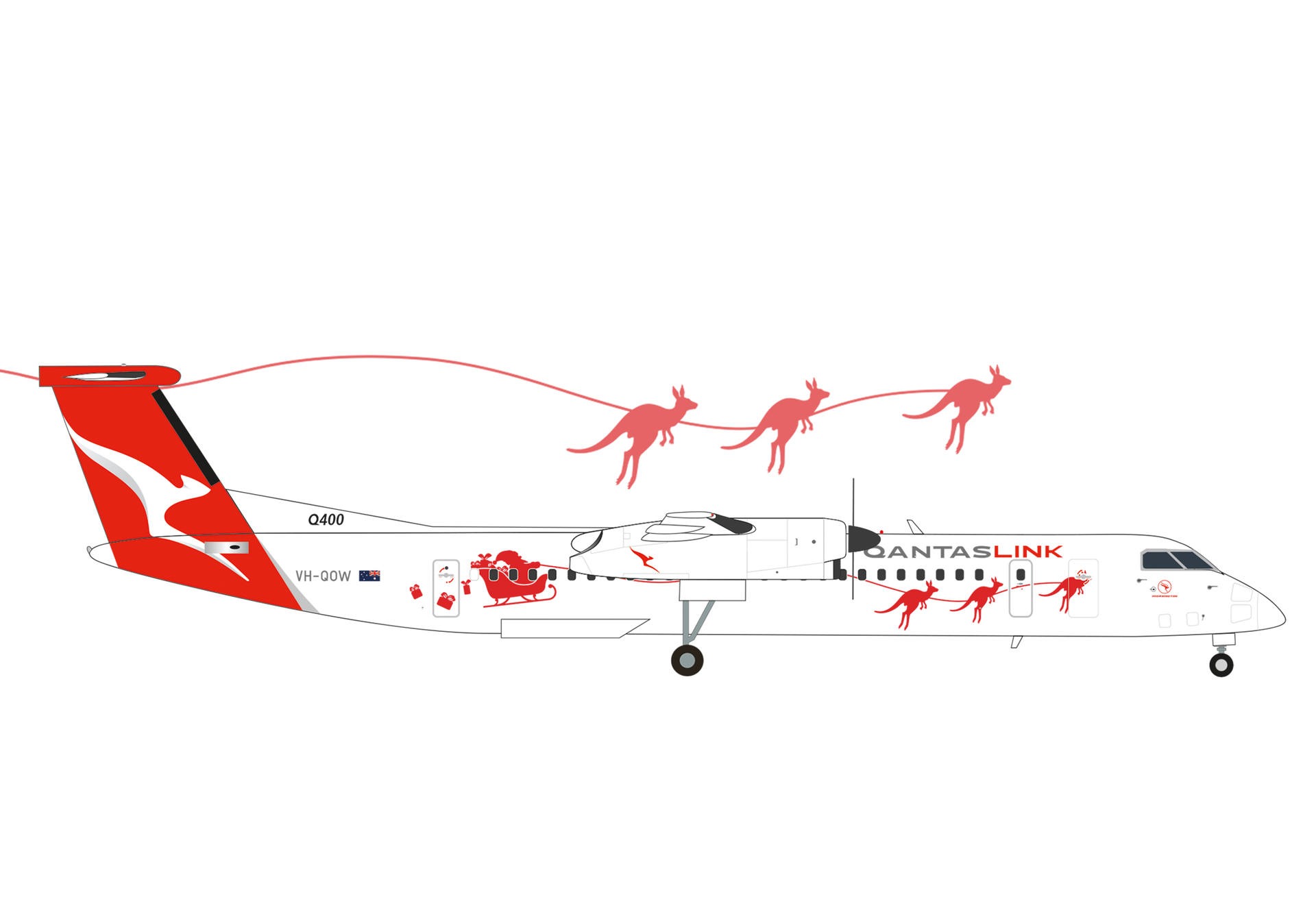 573337 Herpa QantasLink / カンタスリンク Q400 VH-QOW 