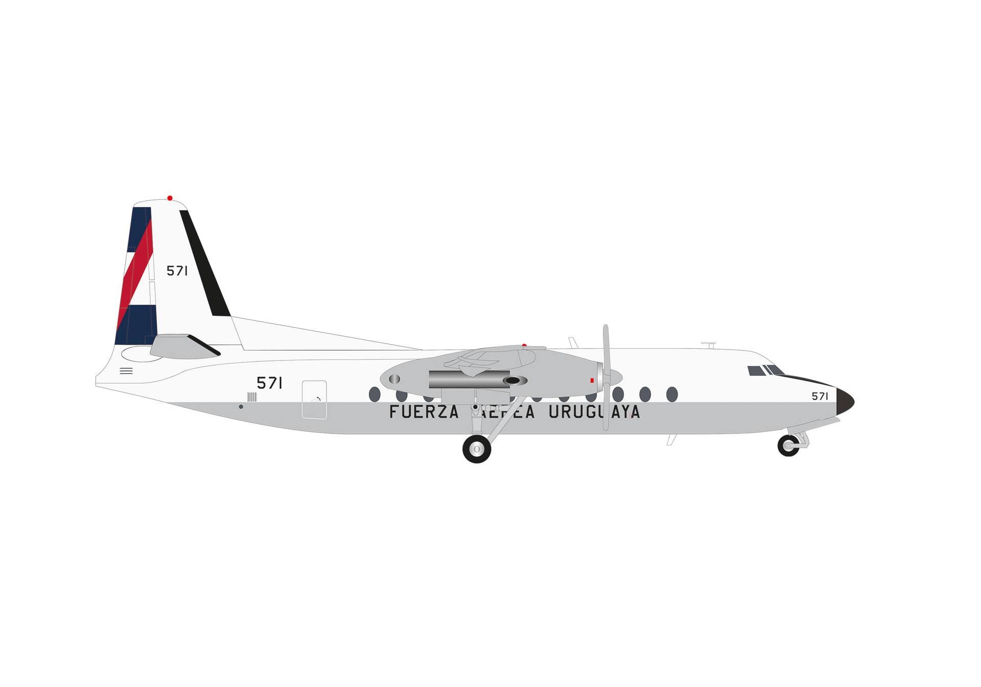 573368 Herpa Uruguayan Air Force / ウルグアイ空軍 FH-227D 571 1:200 メーカー完売 Herpa 1:200 Uruguayan Air Force / ウルグアイ空軍 FH-227 亜鉛ダイキャスト製