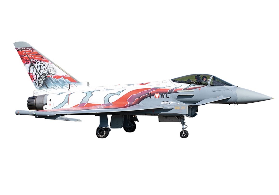 573436 Herpa Austrian Air Force / オーストリア空軍 ユーロファイタータイフーン 7L-WC Austrian Tigers 1:200 お取り寄せ