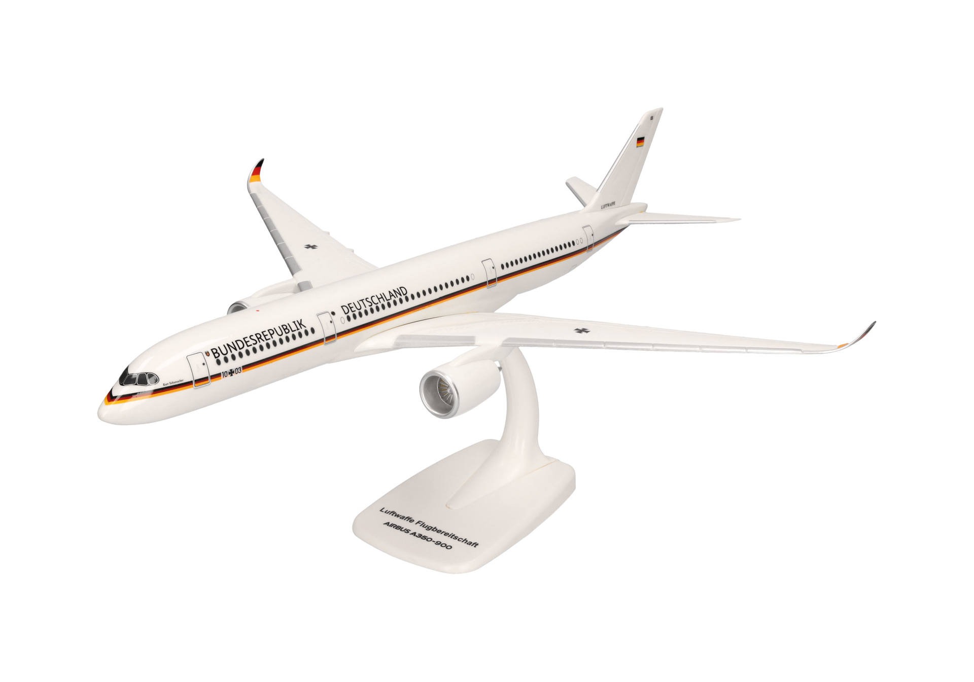 613484 Herpa SNAPFIT Luftwaffe / ドイツ空軍 A350-900 10+01 Flugbereitschaft Konrad Adenauer 1:200 予約