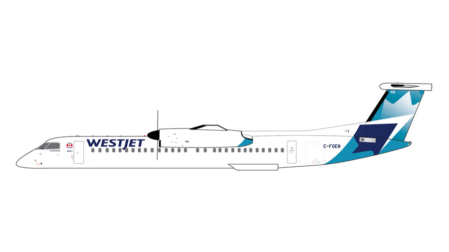 GJWJA2272 GEMINI JETS WestJet Airlines / ウエストジェット Dash 8 Q400 C-FOEN 1:400 メーカー完売